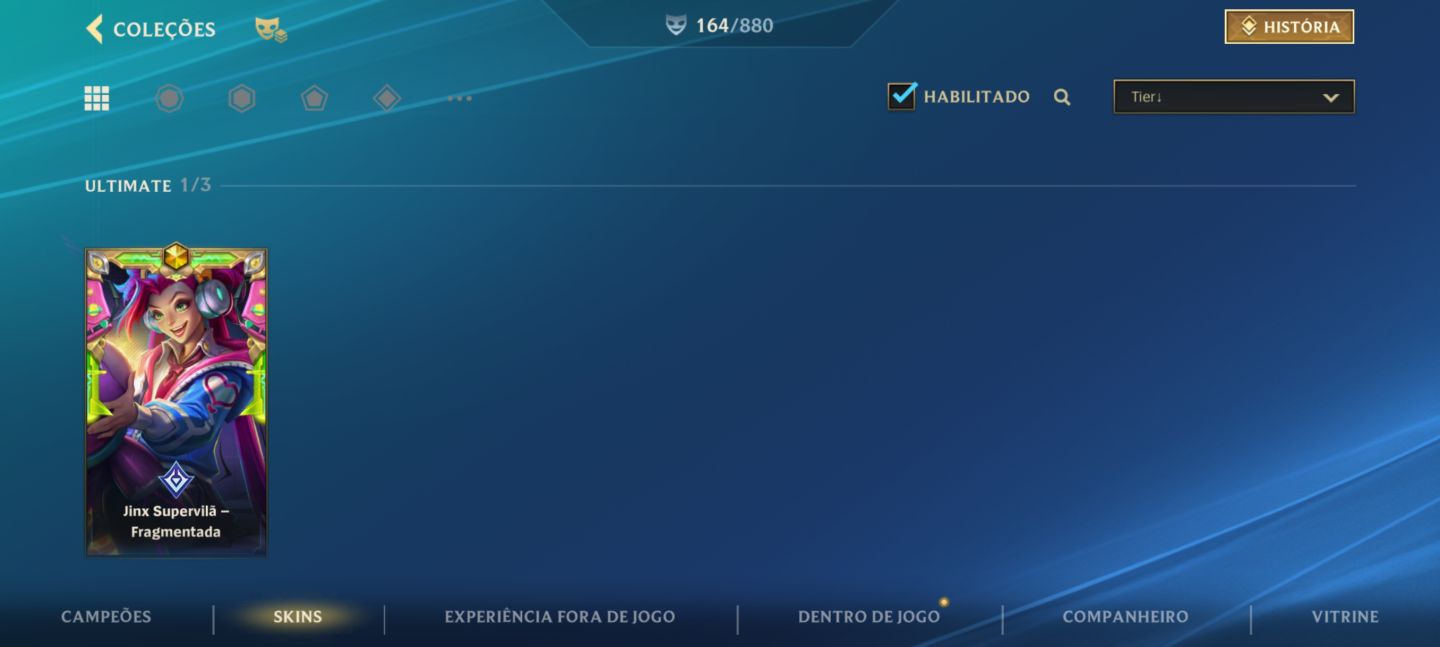 Conta main ADC! Muitas Skins!