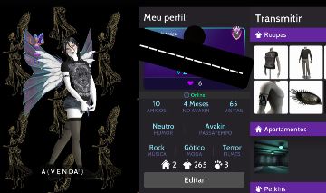 PROMOÇÃO!!! Conta feminina Avakin Life ( Gótica )