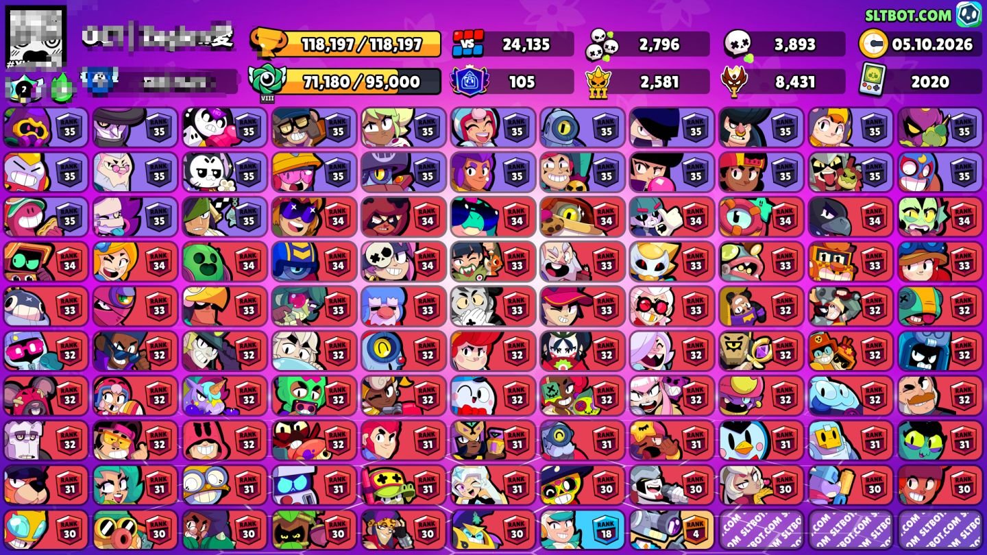 Conta brawl stars alien 2 +500 skins