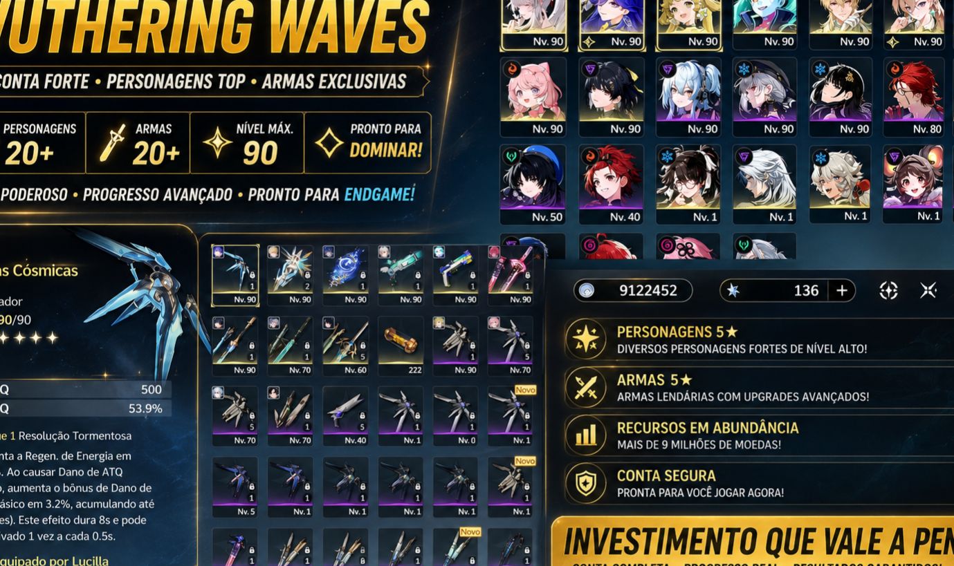 Conta end game faz tudo iuno s3