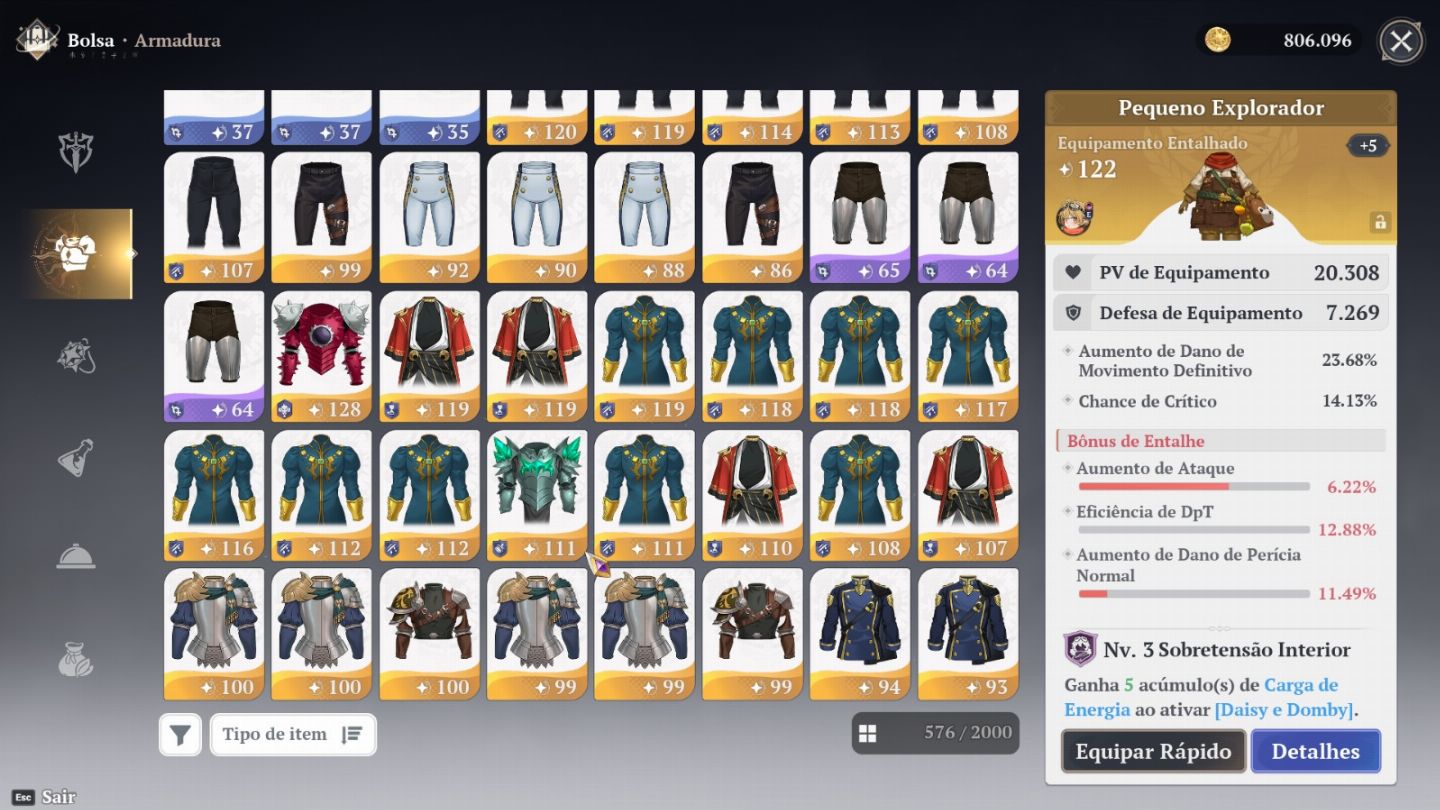 CONTA END GAME 7DS ORIGIN | +78K POWER PITY 60+ GARANTIDO