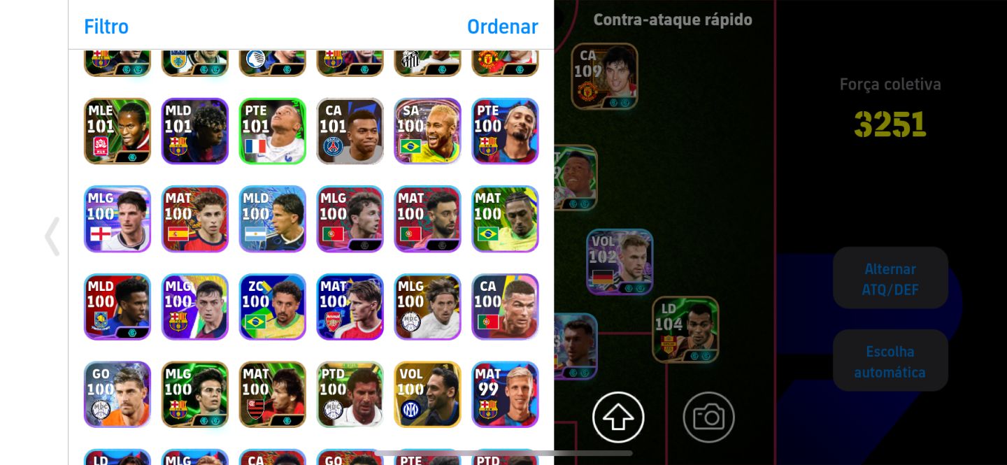 Conta de efootball, 3252 ov