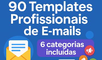 Kit 90 Templates de E-mails Profissionais 6 Categorias Essenciais