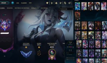 CONTA LOL DIAMANTE IV - EX MESTRE - 718 SKINS + DADOS DE REC - 100% SEGURA