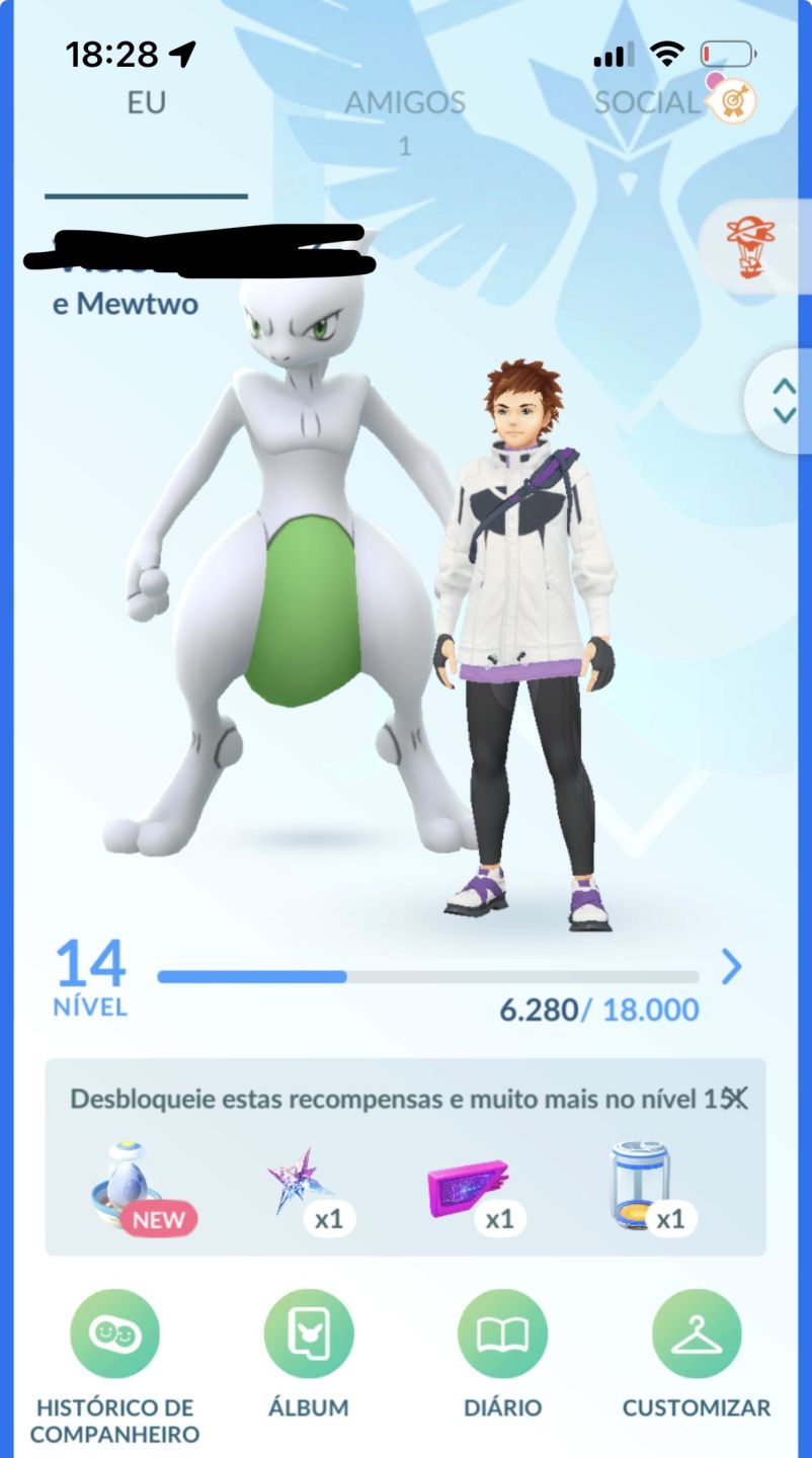 Conta pokemon go com mewtwo 100% shiny com fundo especial