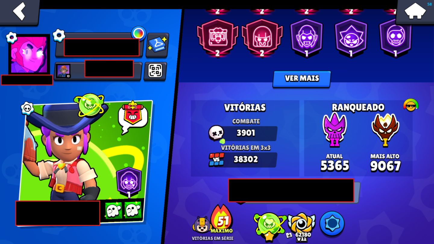 Conta Brawl Stars Full Lvl 11