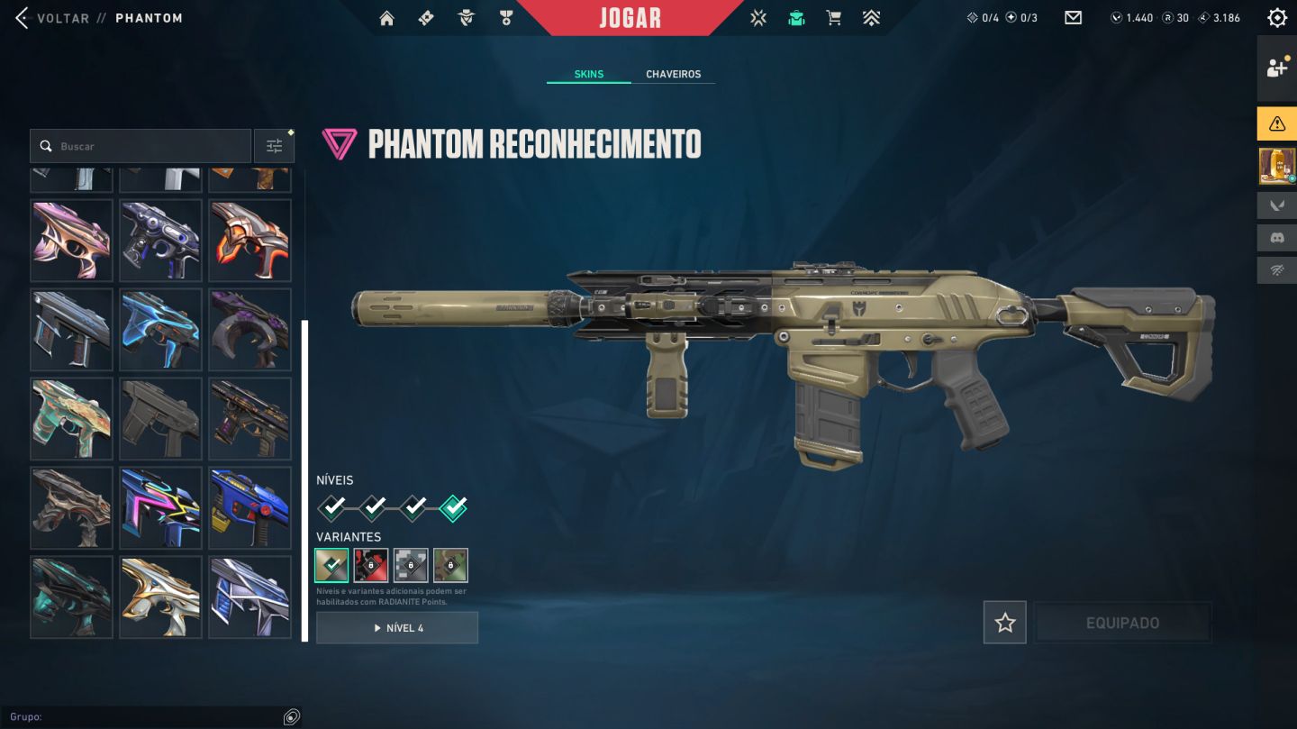Conta Valorant com mais de 70 skins COMPRADAS