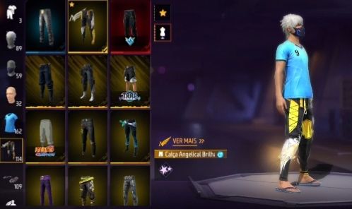 Conta de free fire diamante com várias skins