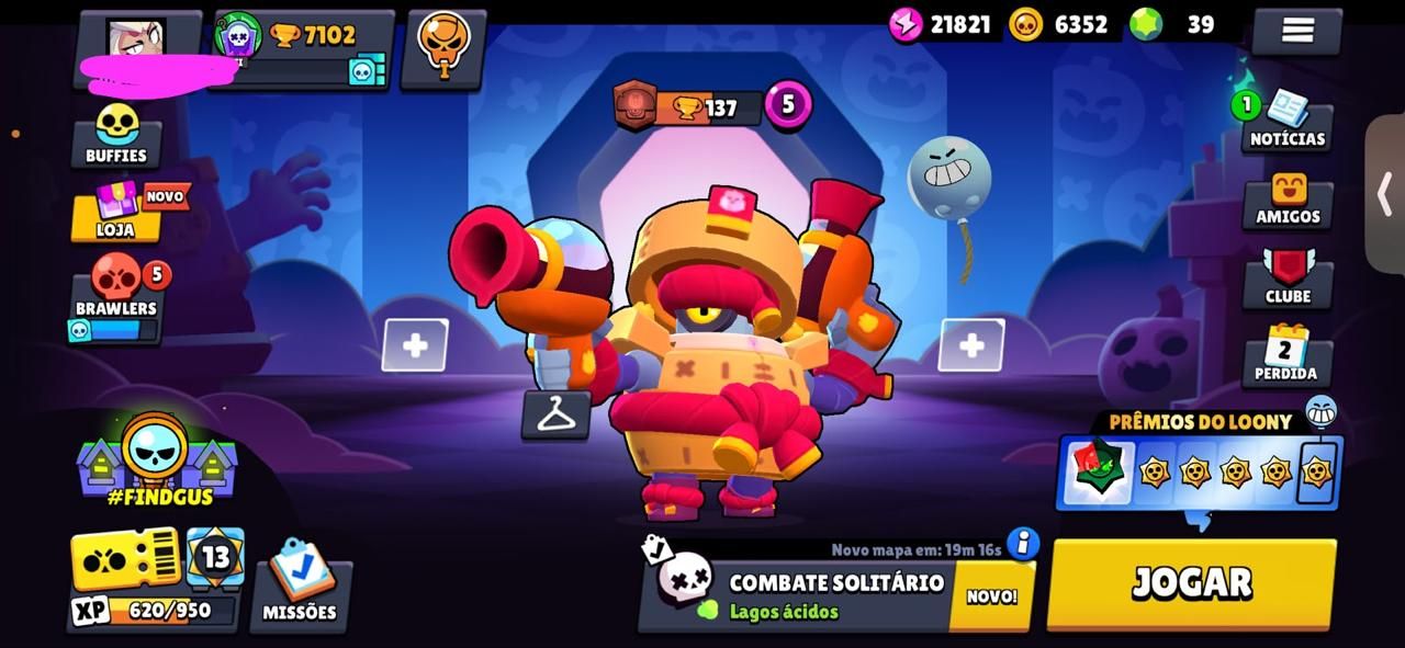 CONTA DE BRAWL STARS DE 2020 COM DARRYL DIM SUN, ANTIVÍRUS 8-BIT