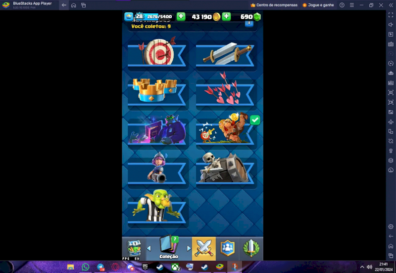 CONTA ANTIGA E UPADA DE CLASH ROYALE