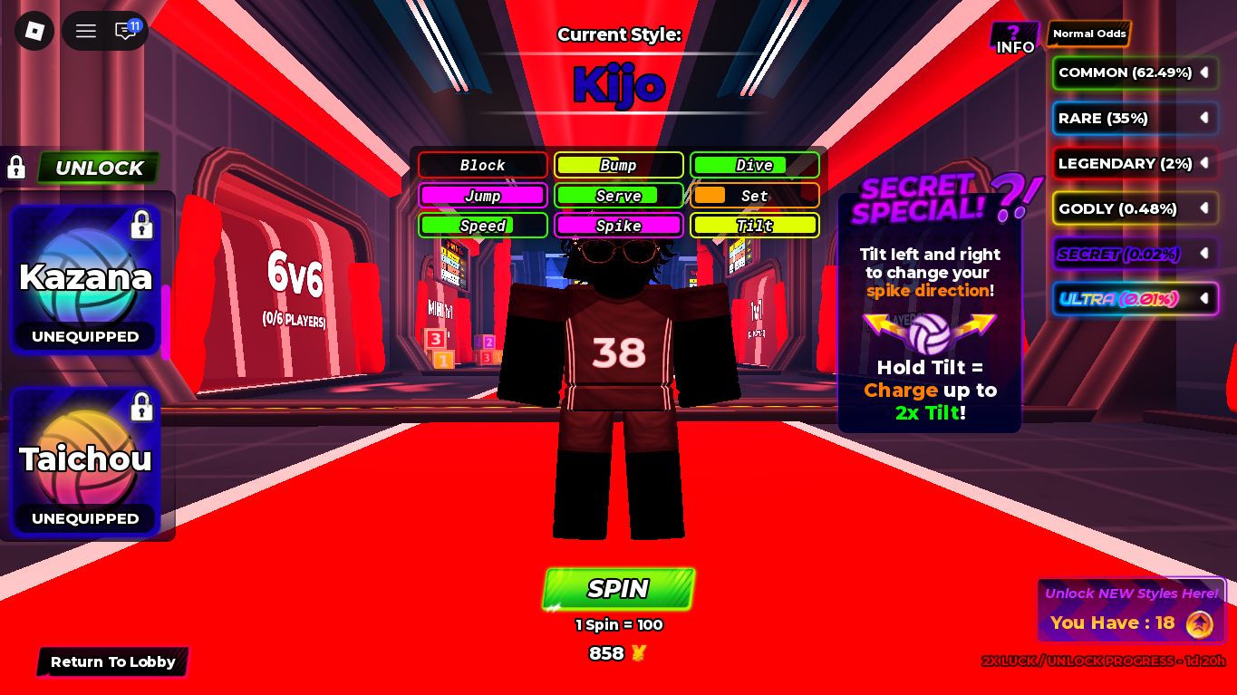 Conta Roblox à venda Volleyball Legends, Blox Fruits e outros jogos