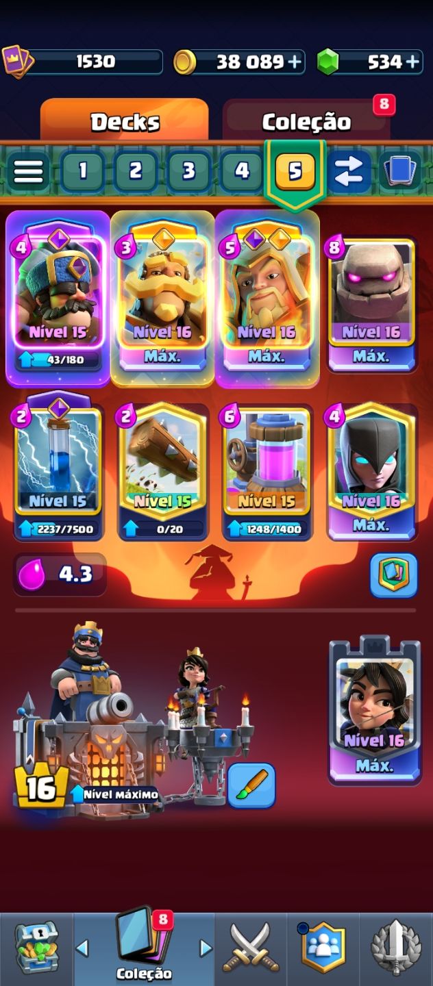 Clash Royale 12,5K+ | 8 Anos | Único Dono | Full Up | Negociável