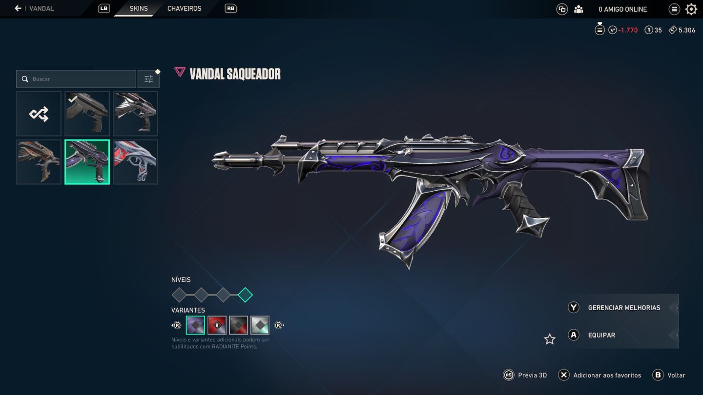 CONTA VALORANT - FACA REMASTER - SKINS MAIS DESEJADAS!