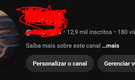 Canal no Youtube com 1300 Inscritos Recursos Avançado Ativado! Historico Canal
