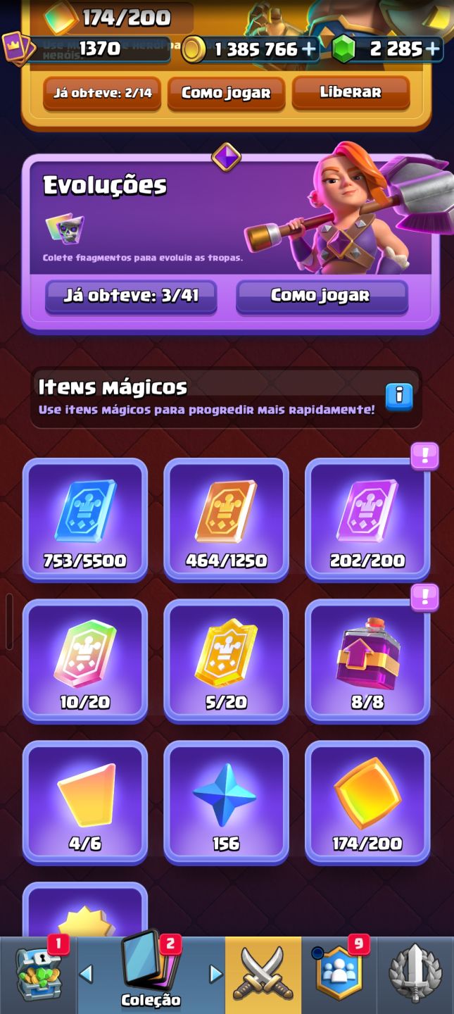 Conta clash royale