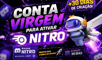 CONTAS DISCORD +30 DIAS PARA ATIVAR NITRO[PROMOÇÃO]