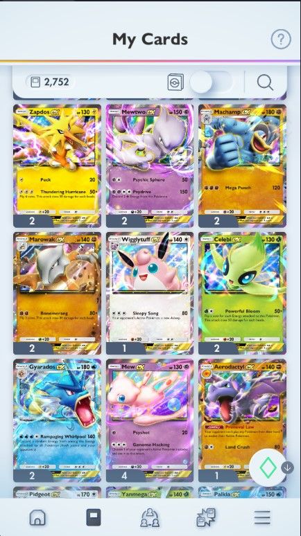 Conta com decks de campeonato