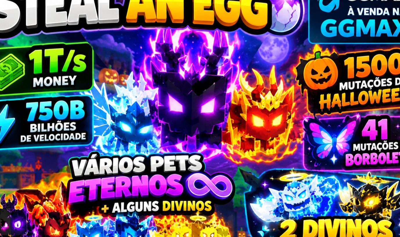 STEAL AN EGG CONTA INSANA 1T/s + 750B SPEED + 1500 HALLOWEEN Mutations