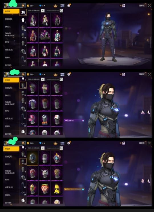 Conta Free Fire 6 Anos - 223 Peitorais - Level 65 - UMP Atributada - Conta Antig