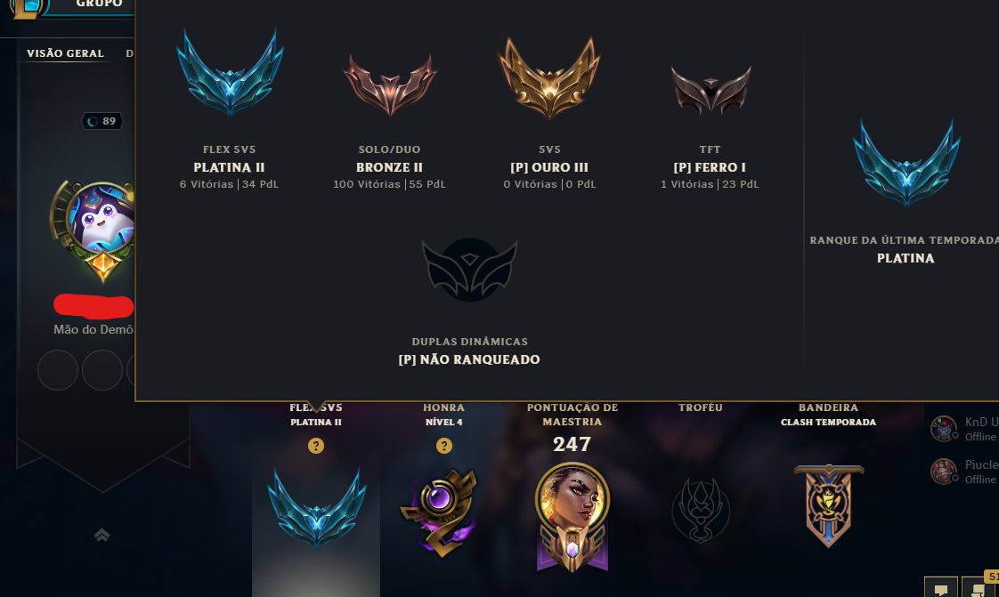 Conta Smurf LoL com mais de 50 skins (ultimate,lendárias...)