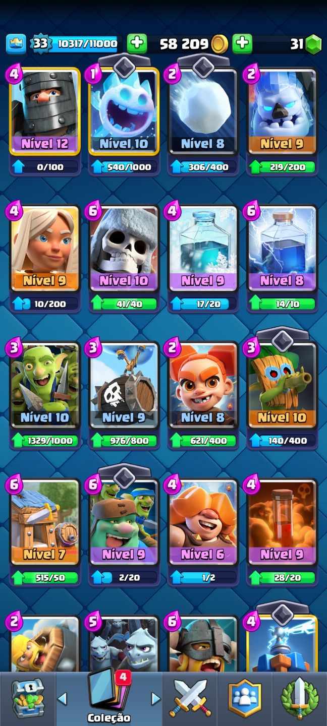 Conta de Clash Royale 9 anos
