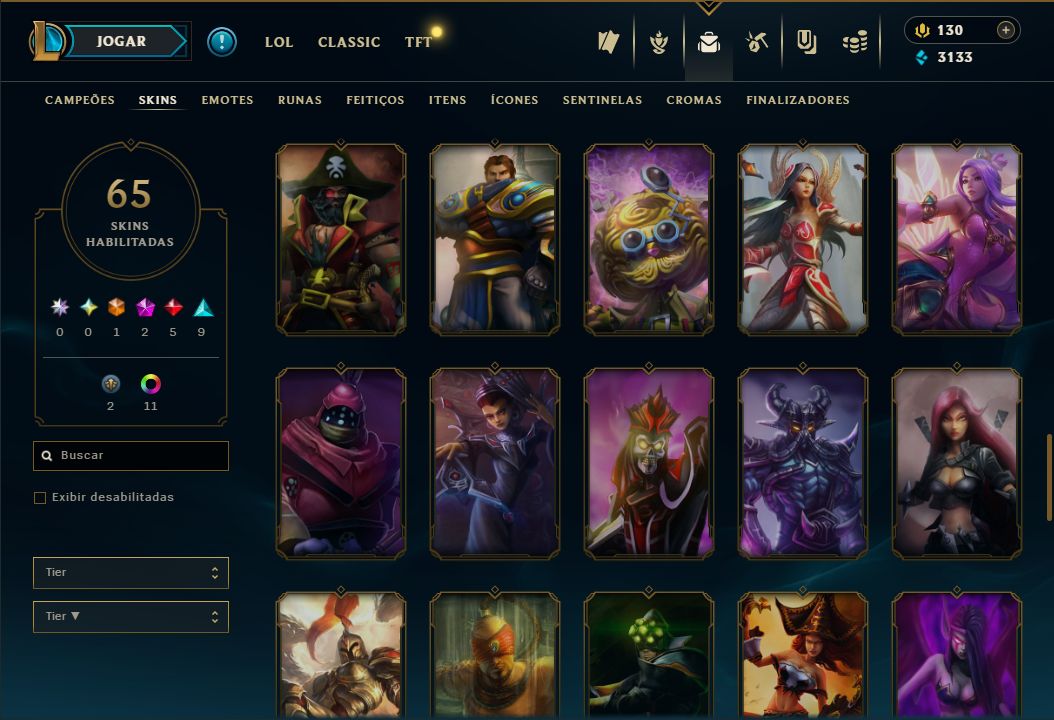 SKIN SHACO PANDEMÔNICO BORDA + [ PLATINA COM 70 PDLS ] + [ TROCA NICK ]