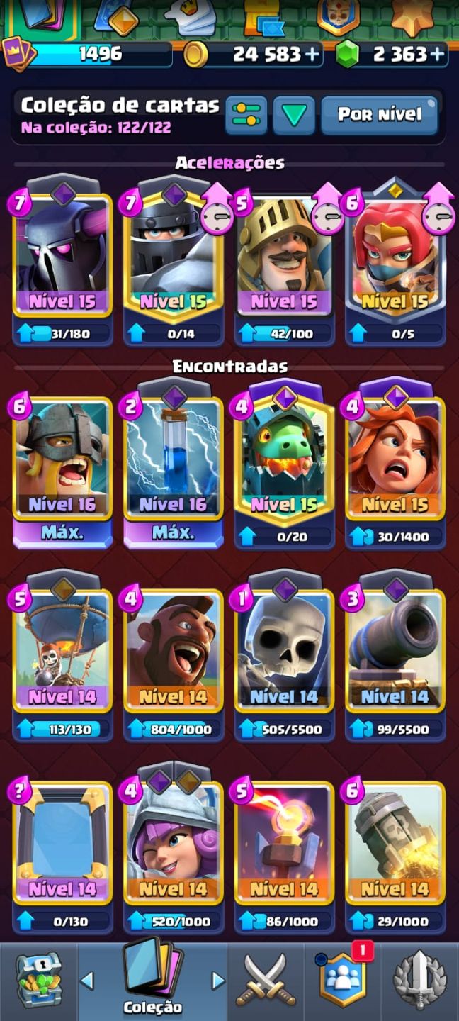 CONTA CLASH ROYALE RARA / CONTA 10 ANOS / 10k TROFÉUS / MUITOS COSMÉTICOS