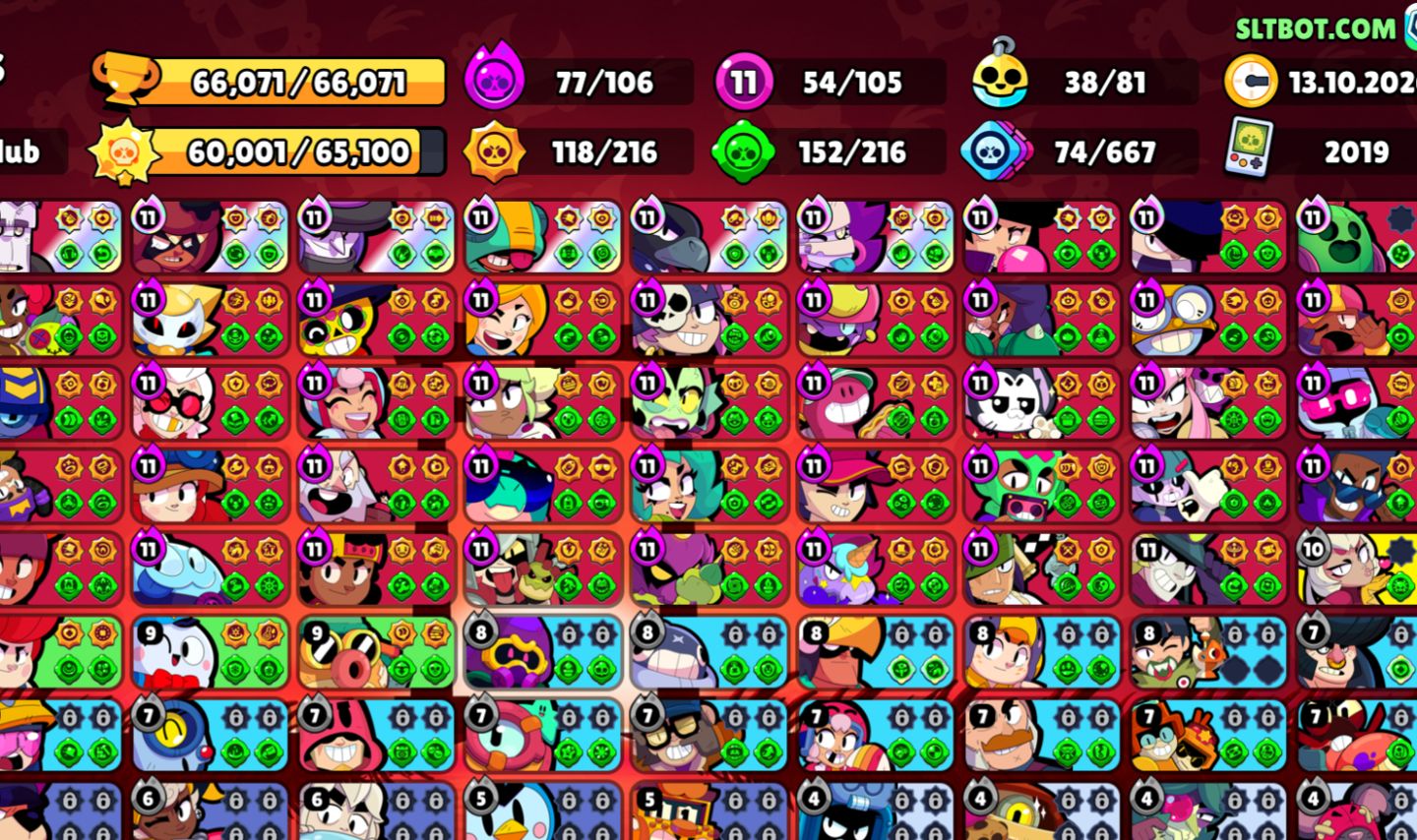 CONTA BRAWL STARS INSANA | 105/107 BRAWLERS|SKINS LENDÁRIAS/MÍTICAS HIPERCARGAS