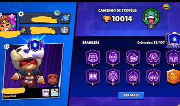 CONTA 10K DE TROFÉUS-109 Gemas(32 BRALWERS)