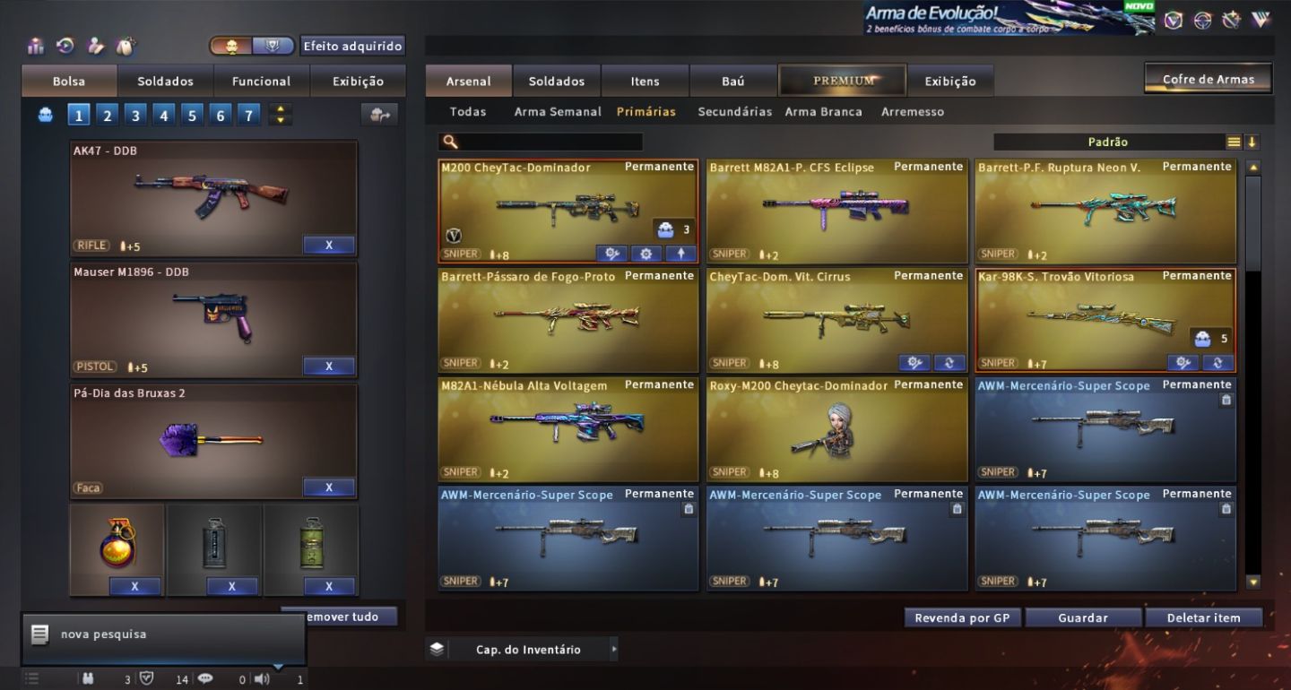 CONTA CROSSFIRE AL COM MUITOS MN RAROS!!!