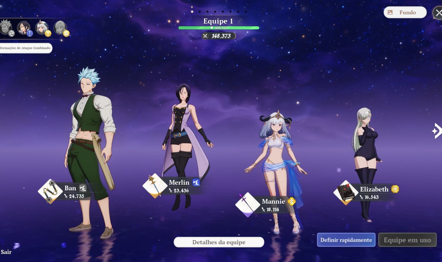 7ds Origin - Conta completa (Ban p10)