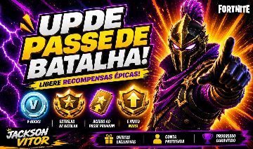 UP PASSE DE BATALHA FORTNITE LIBERE TODOS OS ESTILOS E V-BUCKS | 100% SEGURO