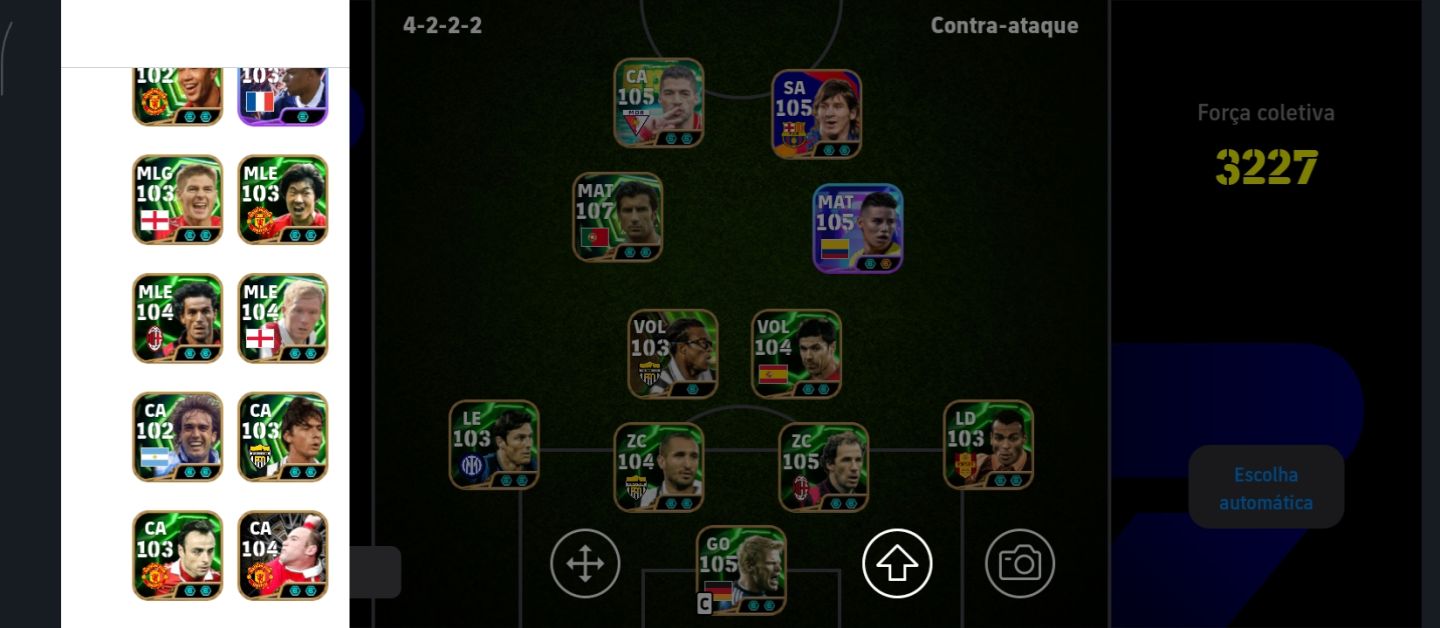Conta de efootball com força de 3227