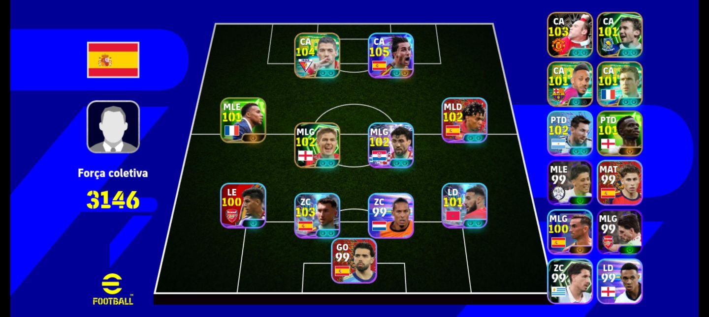 Contas de efootbal no preço