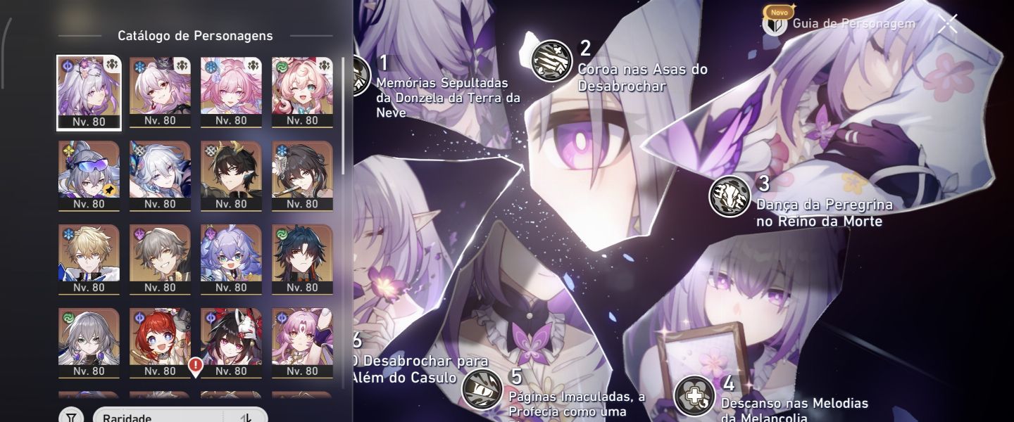 Castorice E6S1, Evernight E2S1, Loba 999 E1S1, Archer E1(26 itens limitados)