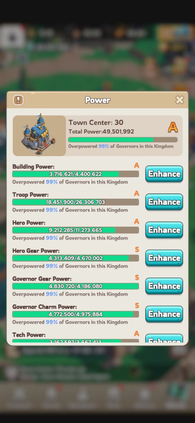 [REINO 2168] 49.6M de Poder | Conta Top 30 | Aliança Top 1 | 257K+ Gemas VIP 7