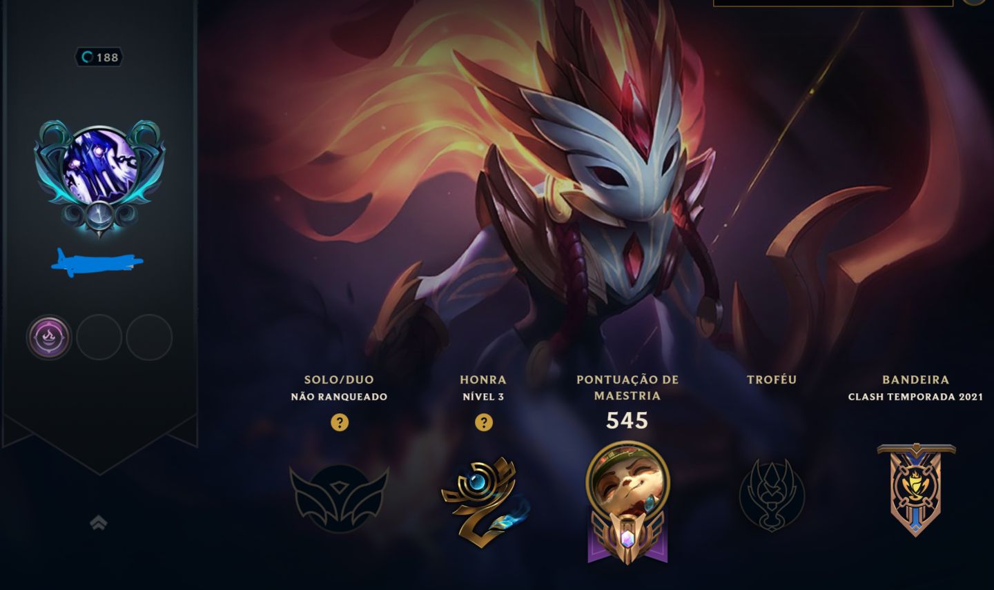 CONTA LOL ANTIGA LV 188 COM KAYLE JUIZA SEASON 1 ATUAL UNRANKED