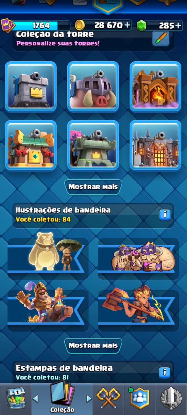 CONTA DE CLASH ROYALE AVANÇADA