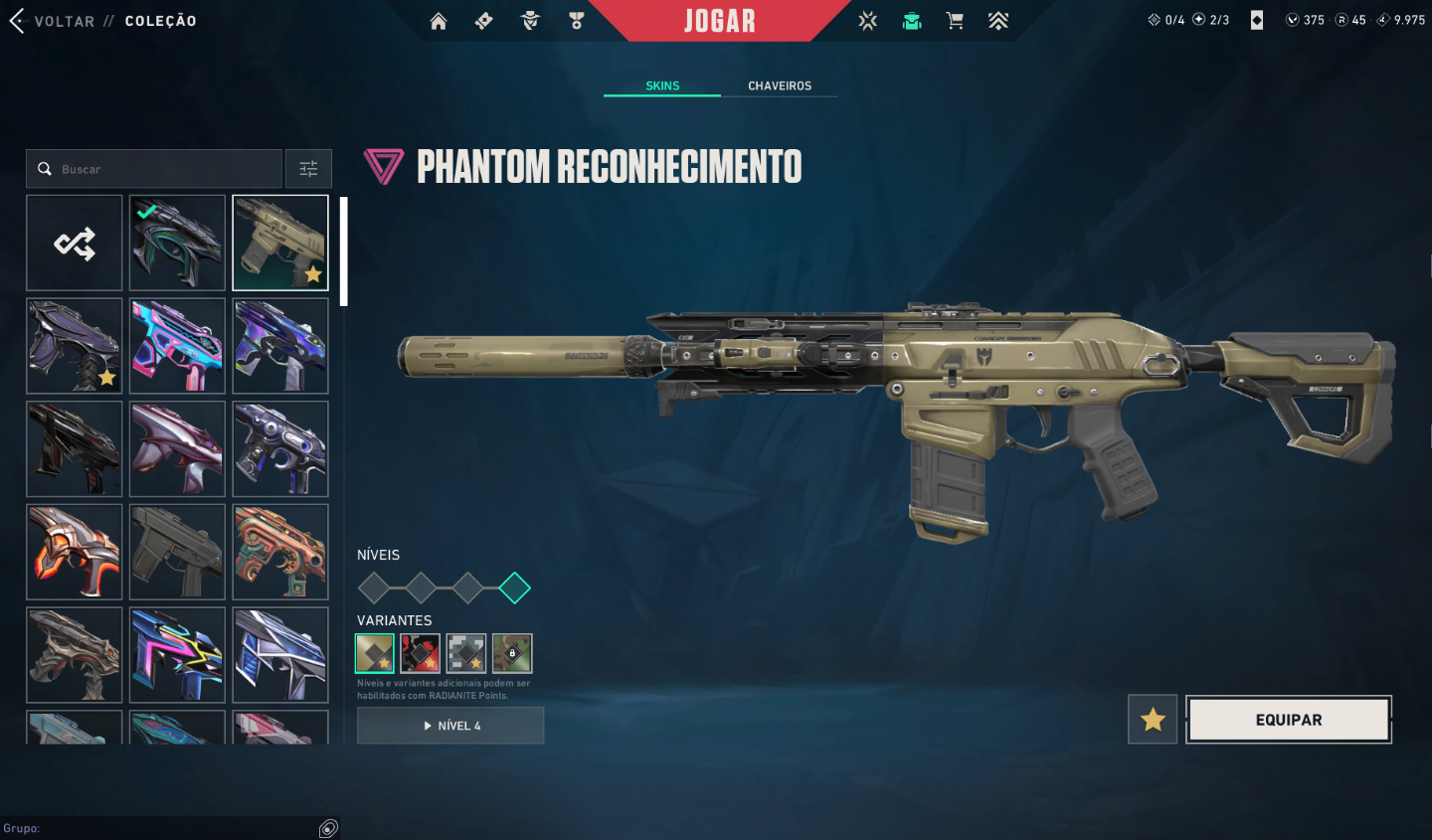 Conta valorant varias skins ex Ascendete 3