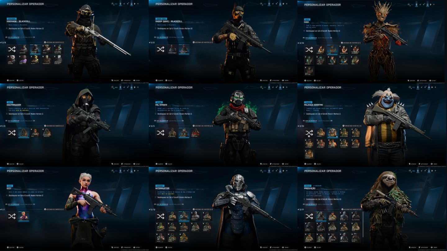CONTA WARZONE NÍVEL 900+/ T800/ GORDÃO/ IRRIDESCENT MP E WZ/ MUITOS ITENS RAROS