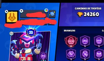 Conta de Brawl stars com 24k de trófeus