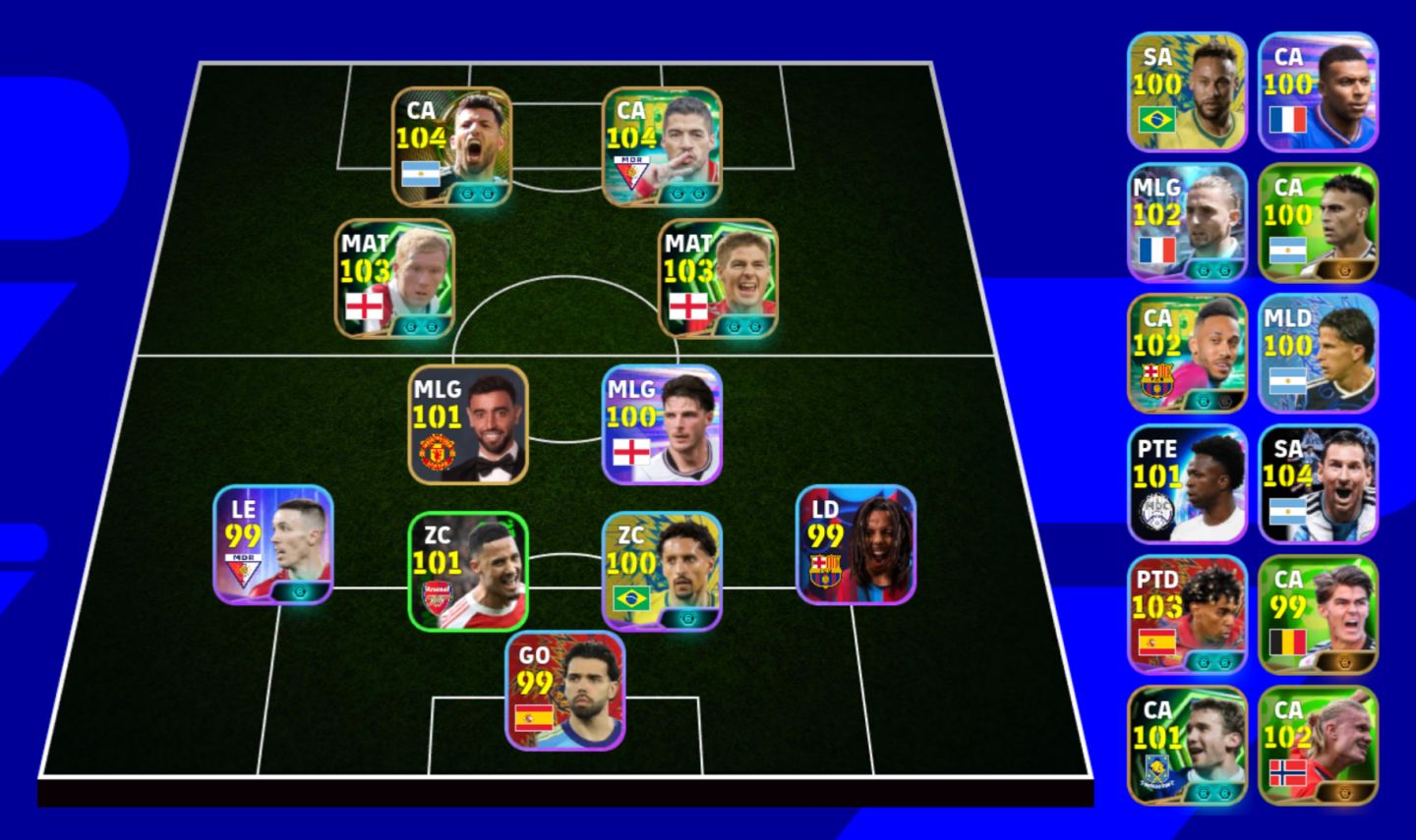 Conta de efootball mobile com Aguero blitz e muito mais