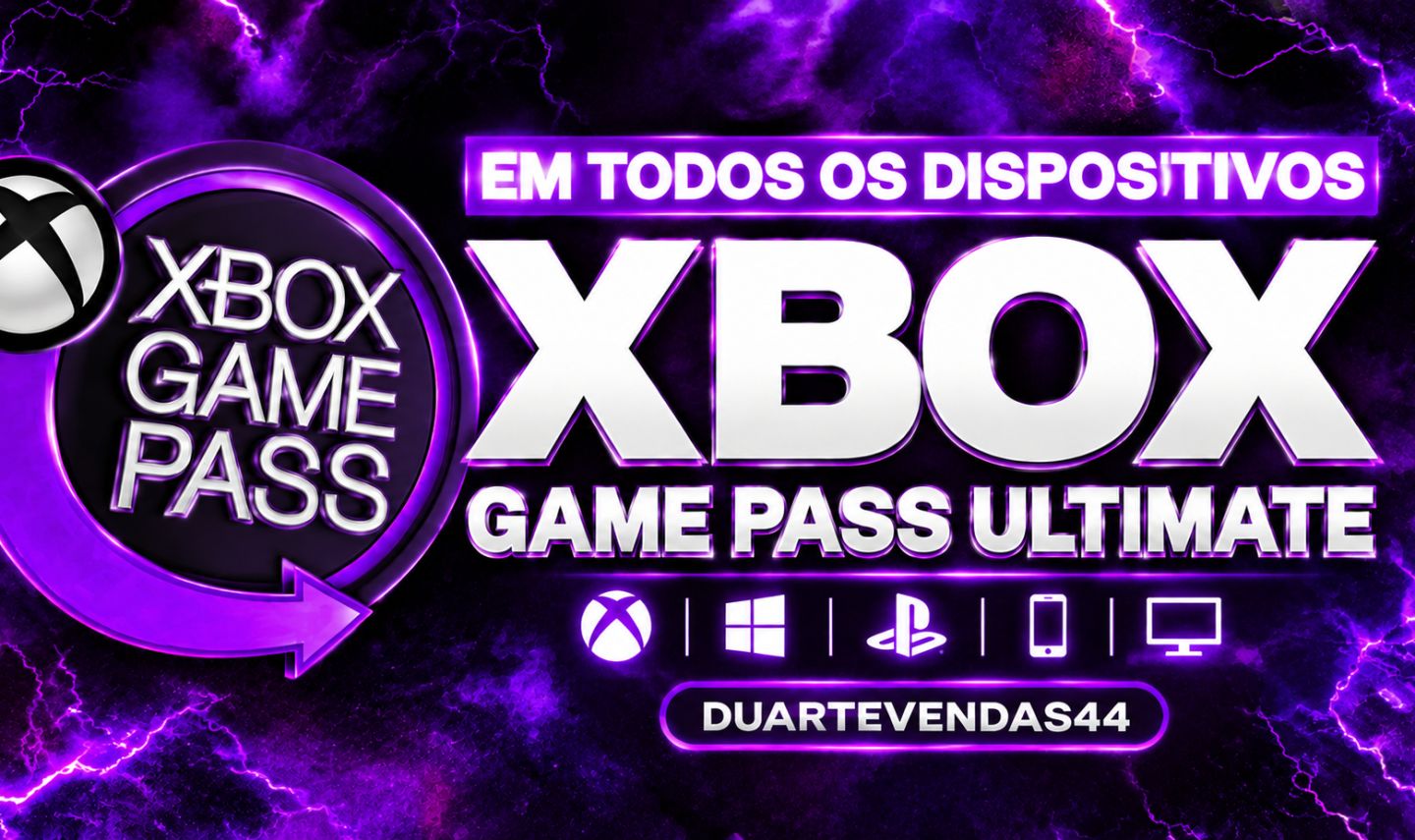 XBOX GAME PASS ULTIMATE - PC/CONSOLE/NUVEM