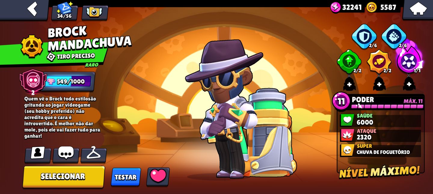 CONTA BRAWL STARS NITA COM PRESAS + BROCK MANDA CHUVA MAX (MEGA PROMOÇÃO ULTRA)