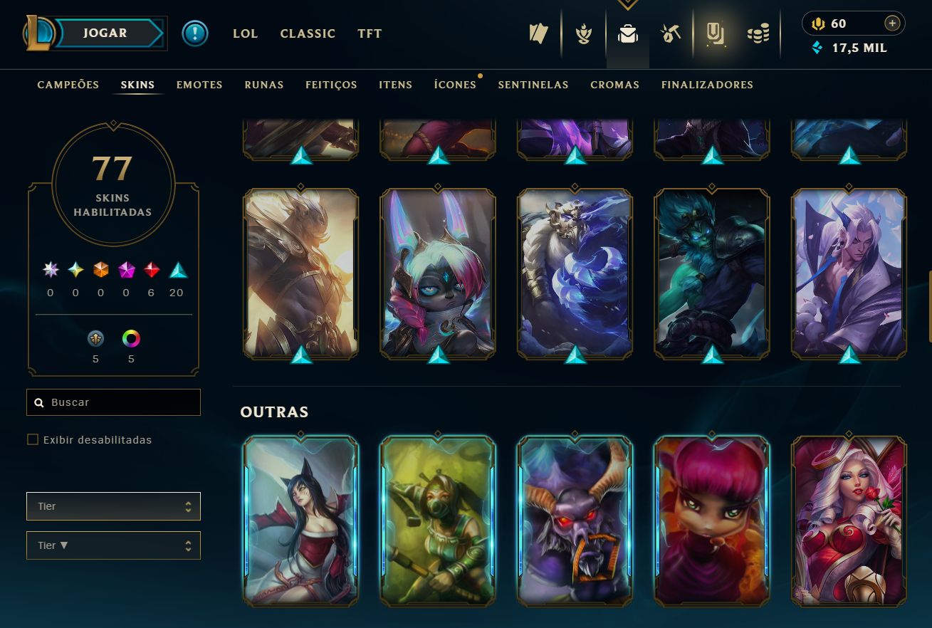 [ACESSO IMEDIATO] Ferro II AFUNDADA 0% WR 77 SKINS