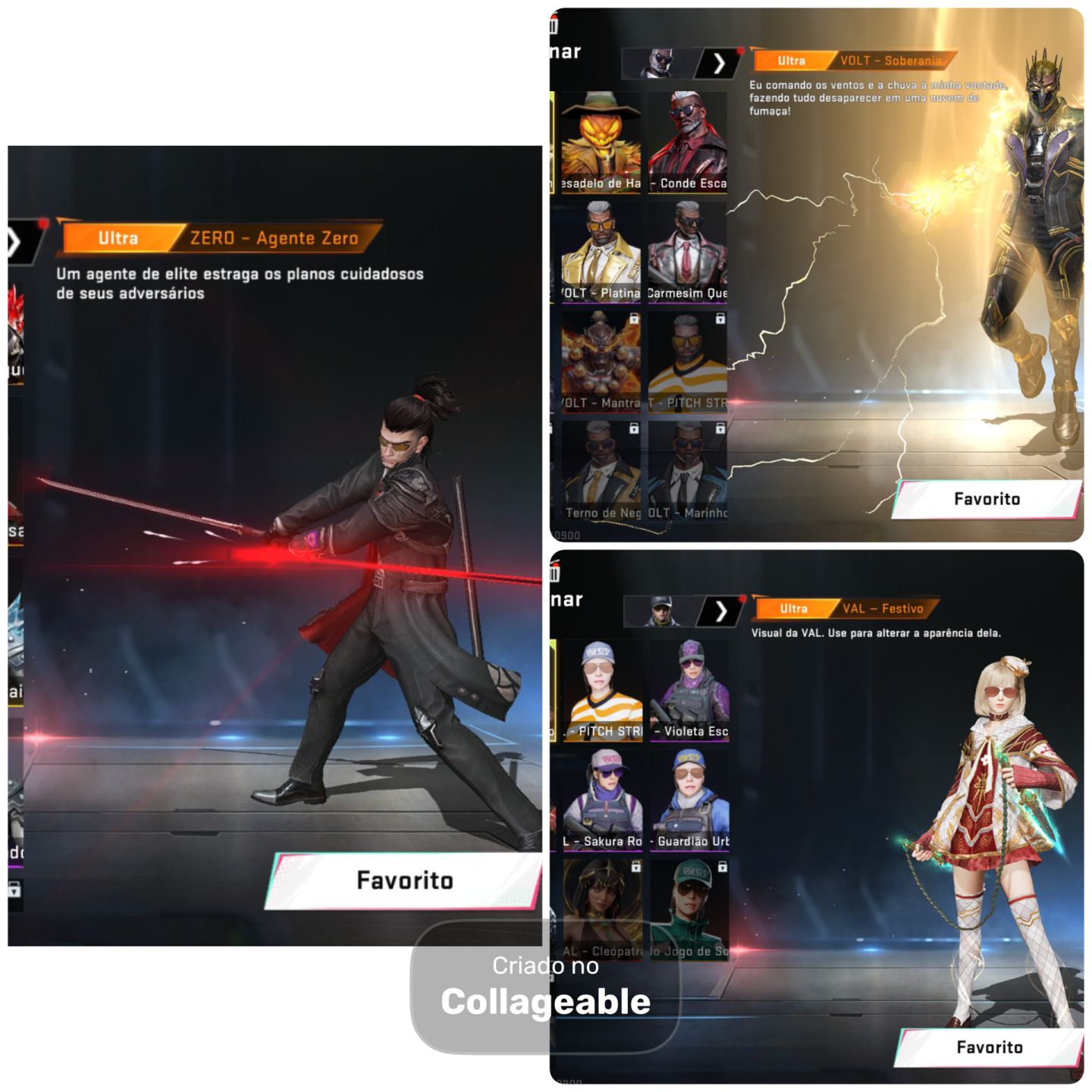 Conta blood strike com muitas skins