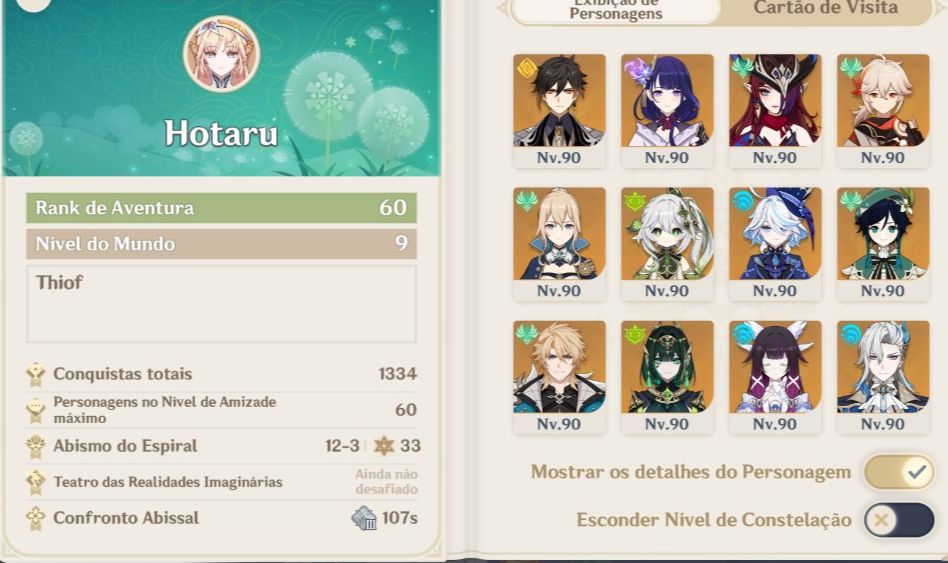 Conta RA 60 com 78 Personagens COM 20 PERSONAGENS DE BANNER LIMITADO!!!!