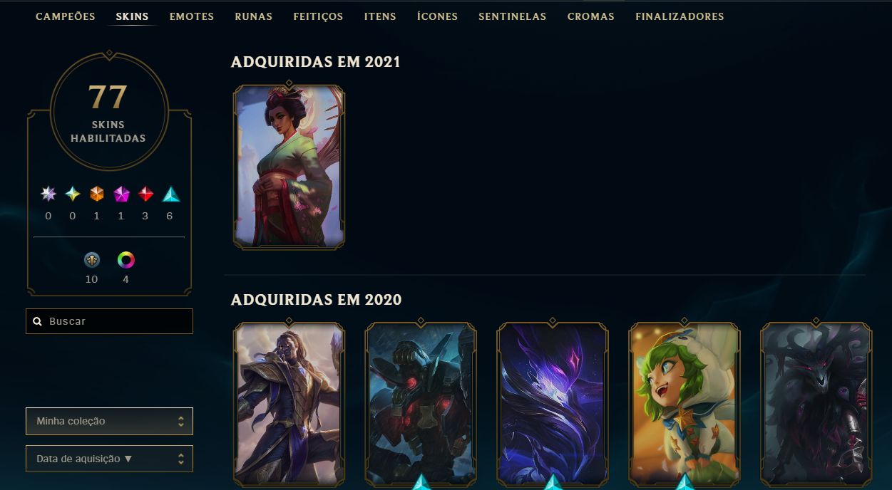 CONTA LEAGUE OF LEGENDS - 33 SKINS | ULTIMATE MITICAS E LENDARIAS - FULL ACESSO