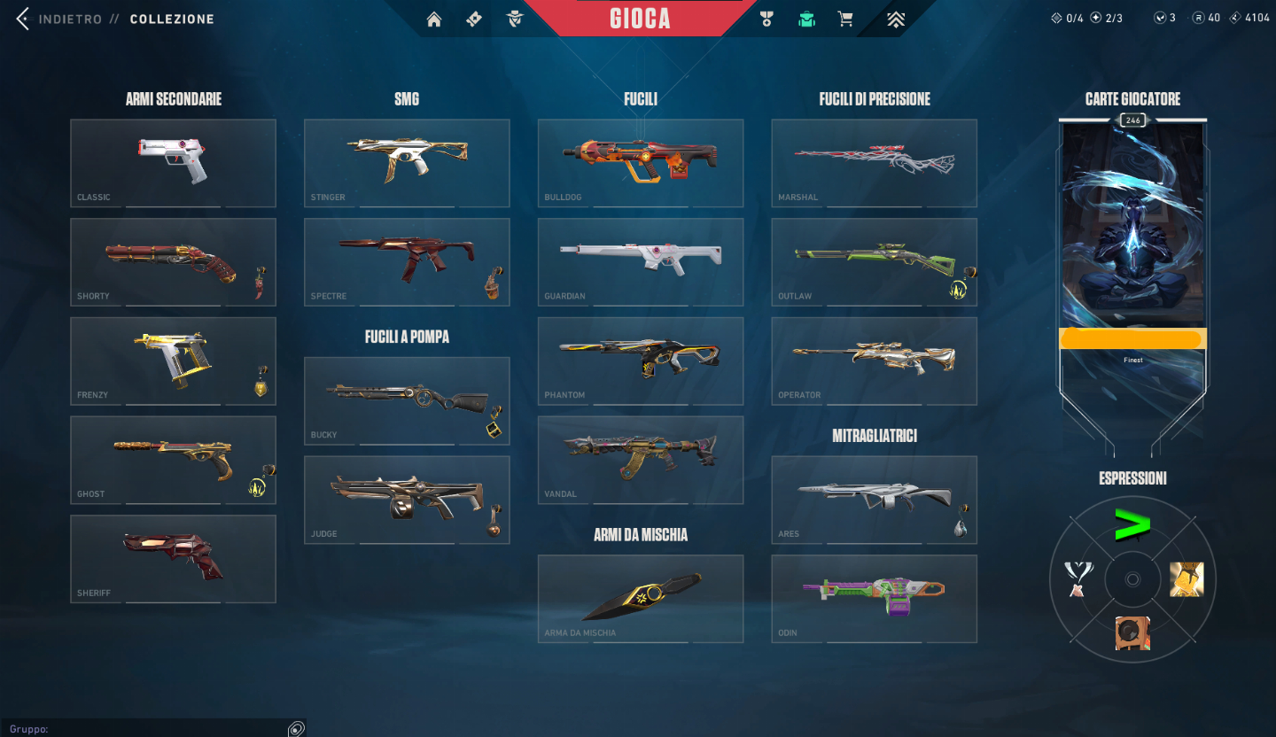 Conta VALORANT com skin em todas as aramas bundle champions 2023 e 2024 e arcane