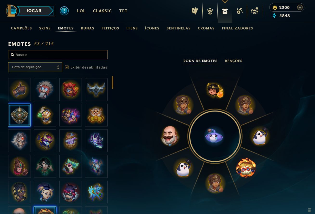 [ACESSO IMEDIATO] Ranked Open 67 Skins 72 Campeões 2200 RP